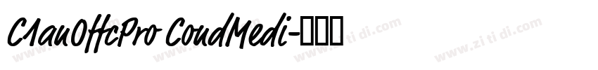 C1anOffcPro CondMedi字体转换